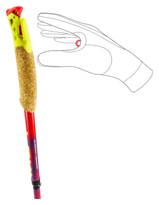 Bâtons Trail Running Pliables Leki Ultratrail FX.One Rouge/Violet