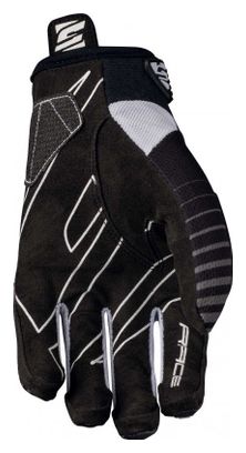 Paar lange Kinderhandschuhe Five Race Schwarz / Weiß