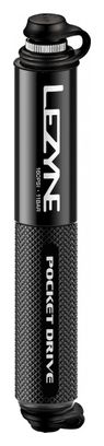 Lezyne Pocket Drive Handpomp (Max 160 psi / 11 bar) Zwart