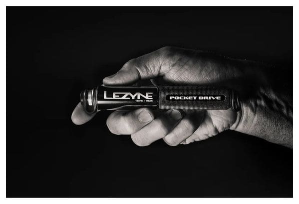 Lezyne Pocket Drive Handpomp (Max 160 psi / 11 bar) Zwart