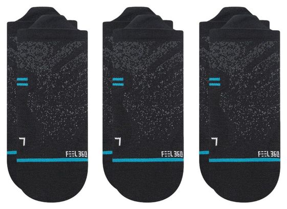 Chaussettes Stance Performance Run Light Tab Noir (Pack de 3 Paires)