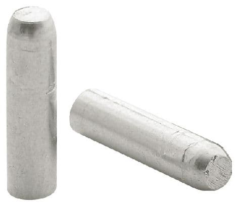 Elvedes Tapas de extremo de cable para desviador 1.6 mm Plata (10 piezas)