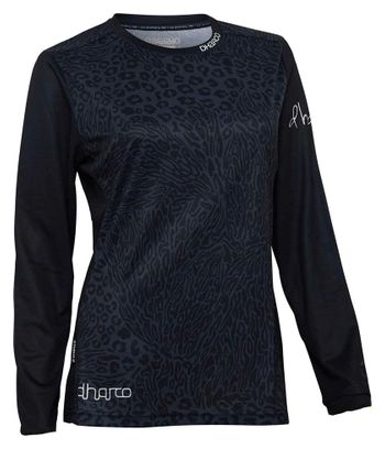 Damen Langarmtrikot Dharco Gravity Savanne Grau/Schwarz