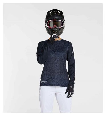 Damen Langarmtrikot Dharco Gravity Savanne Grau/Schwarz