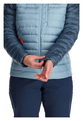 Daunenjacke Damen RAB Microlight Alpine Hellblau