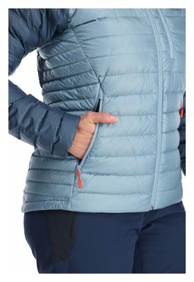 Daunenjacke Damen RAB Microlight Alpine Hellblau