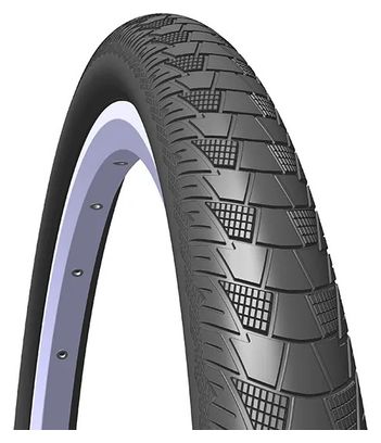Mitas Cityhopper 700 mm Tubetype Rigid Antipuncture System Basic Compound Reflective Sidewalls Black