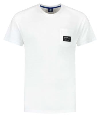 Maillot Manches Courtes Rogelli Pocket T-Shirt Noir Homme Blanc