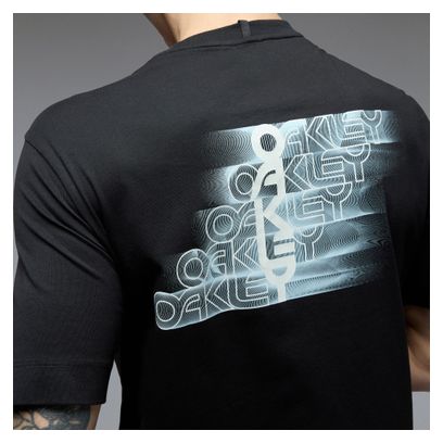 Oakley Stacked Flow T-Shirt für Herren, schwarz