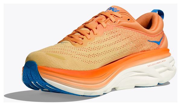 Chaussures de Running Hoka Bondi 8 Orange Bleu