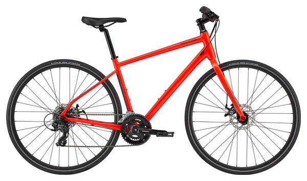 Bicicleta Cannondale Quick 5 Fitness Shimano Tourney 7S 700 mm Acid Red