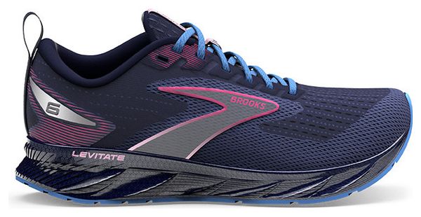 Chaussures Running Brooks Levitate 6 Bleu Rose Femme