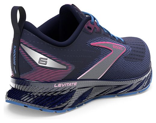 Zapatillas de Running Brooks Levitate 6 Azul Rosa para Mujer