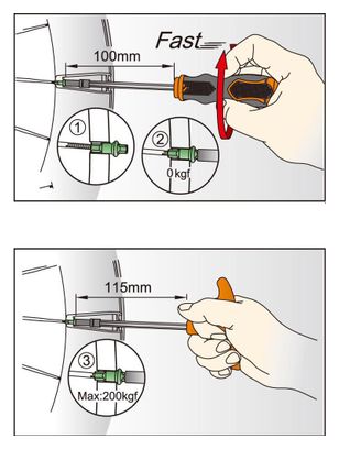 ICE TOOLZ 12A5 3/16'' spokes Tool set