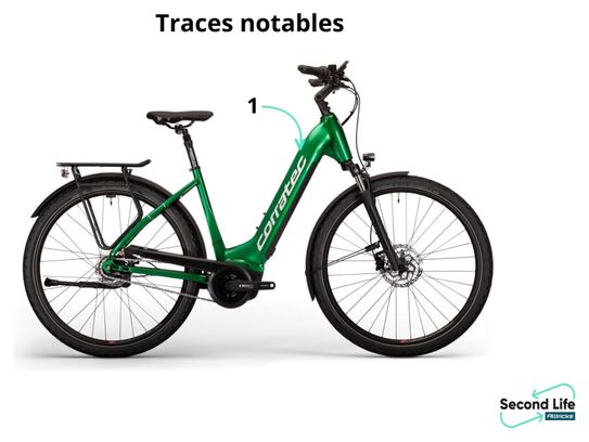 Corratec E-Power Trekking 28 P6 8S Wave Bicicletta ibrida elettrica Shimano Nexus 8S 625 Wh 700 mm Verde 2023