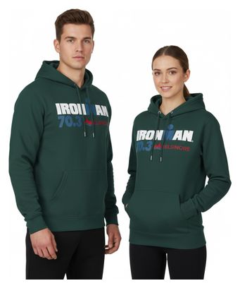 Felpa con cappuccio Ironman 70.3 Aix En Provence Verde