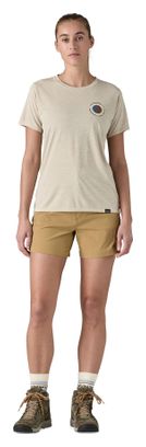 Pantaloncini da trekking Patagonia Quandary 5' Beige Donna