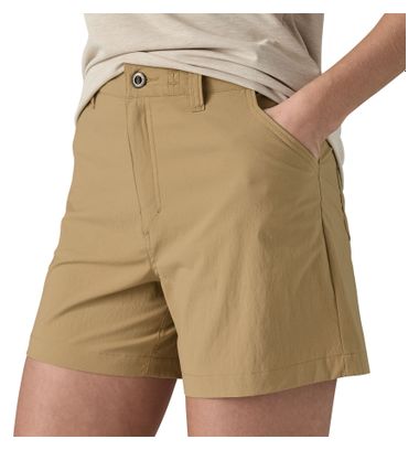 Pantaloncini da trekking Patagonia Quandary 5' Beige Donna