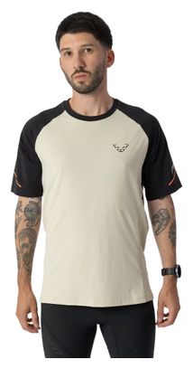 Dynafit Alpine Pro Men's Short-Sleeve Shirt, White/Black