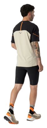 Dynafit Alpine Pro Men's Short-Sleeve Shirt, White/Black