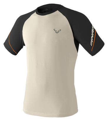 Dynafit Alpine Pro Men's Short-Sleeve Shirt, White/Black