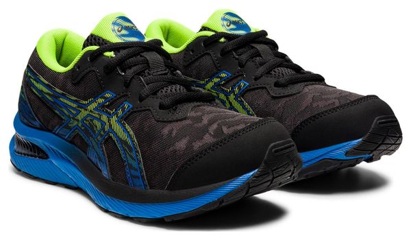 Asics Gel Cumulus 23 GS Running Shoes Black Blue Yellow Kids