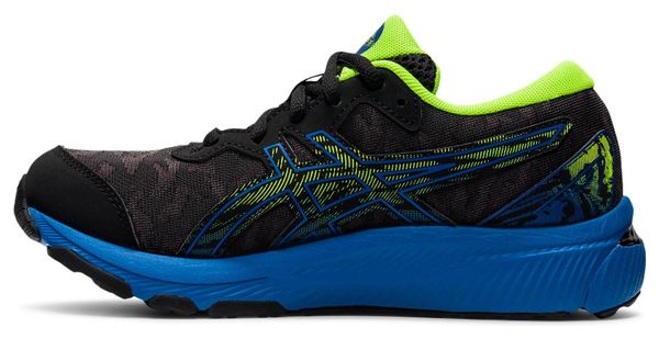 Asics Gel Cumulus 23 GS Running Shoes Black Blue Yellow Kids