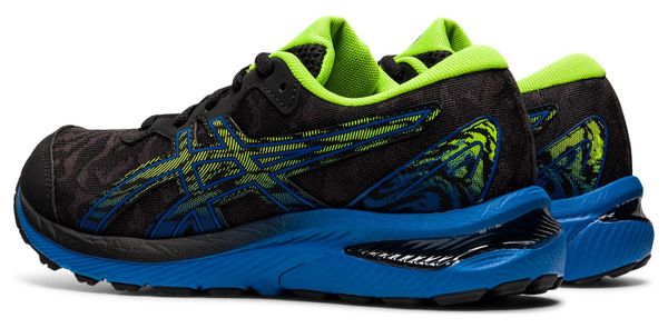 Asics Gel Cumulus 23 GS Running Shoes Black Blue Yellow Kids