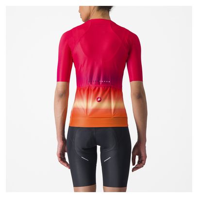 Castelli Climber's 4.0 Kurzarmtrikot für Frauen Rosa/Orange