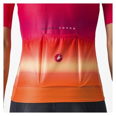 Castelli Climber's 4.0 Kurzarmtrikot für Frauen Rosa/Orange