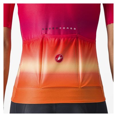Maglia a maniche corte Castelli Climber's 4.0 Donna Rosa/Arancio