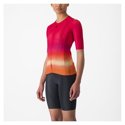 Maglia a maniche corte Castelli Climber's 4.0 Donna Rosa/Arancio