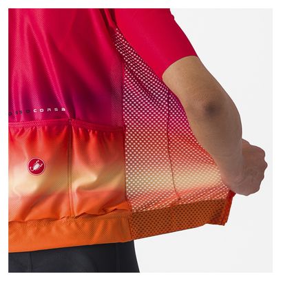 Maglia a maniche corte Castelli Climber's 4.0 Donna Rosa/Arancio