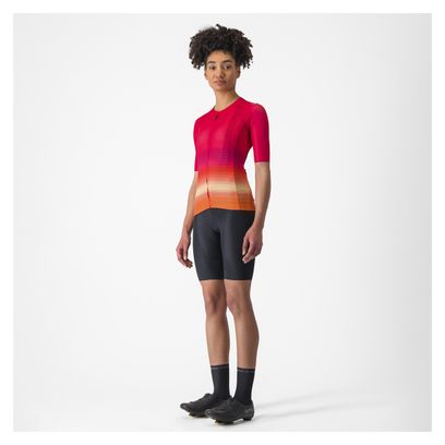 Maglia a maniche corte Castelli Climber's 4.0 Donna Rosa/Arancio