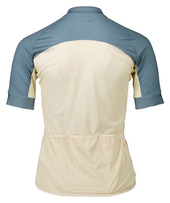 Dames Poc Essential Road Logo Short Sleeve Jersey Wit/Blauw