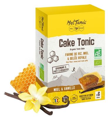 MelTonic Tonic Pastel energético ecológico de miel y vainilla - 6x25g