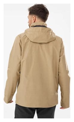 Veste Lafuma Imperméable Jaipur Gore tex Fleece Homme Beige