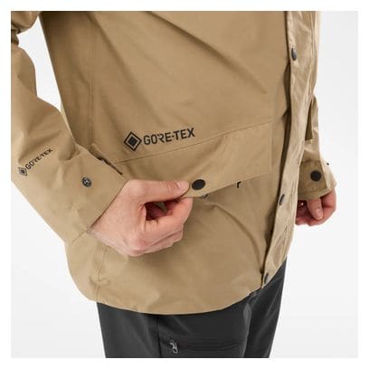 Veste Lafuma Imperméable Jaipur Gore tex Fleece Homme Beige