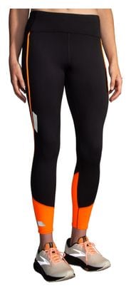 Brooks Run Visible 2.0 Black/Orange Women's Long Leggings