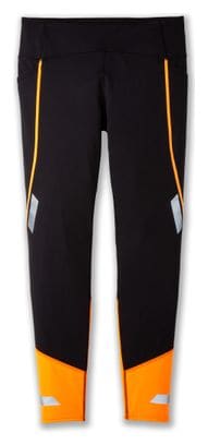 Brooks Run Visible Legging 2.0 Donna Nero/Arancione