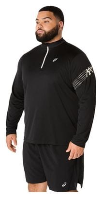 Asics Icon 1/2 Zip Top Black Men's