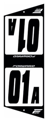 Forward Number Plate XL Black 