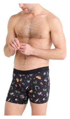 Saxx DropTemp Cooling Cotton Fly Gamer's Paradise Boxer Shorts Nero Uomo