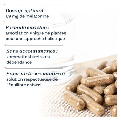 Mélatonine + : Cure 3 Mois - Nutraclear - Sommeil