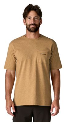 Maglietta Patagonia Boardshort Pocket Responsibili-Tee Giallo Uomo