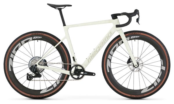 Bicicletta gravel Megamo Silk 02 Sram Rival XPLR AXS 13V 700 mm Beige/Bianco 2026
