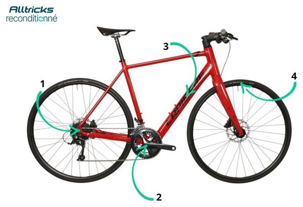 Vélo Route Electrique Lapierre E-Sensium 2.2 Shimano Sora 9V Mahle 250Wh T.L 180/190cm - Produit Reconditionné