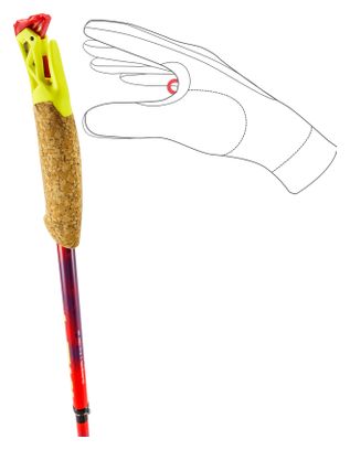 Bâtons Trail Running Pliables Leki Ultratrail FX.One SL Rouge/Violet