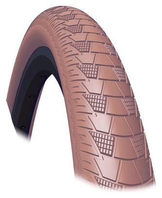 Mitas Cityhopper 700 mm Tubetype Rigid Antipuncture System Basic Compound Reflective Sidewalls Brown