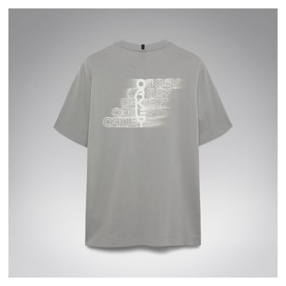 T-Shirt Oakley Stacked Flow Gris Homme